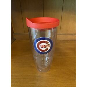Chicago Cubs 24 oz Insulated Tervis Tumbler w/ Red Lid